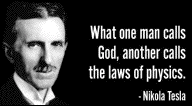 Tesla on
                                                          God